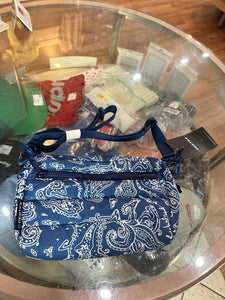 Brand new Blue Paisley Supreme Puffer Side Bag