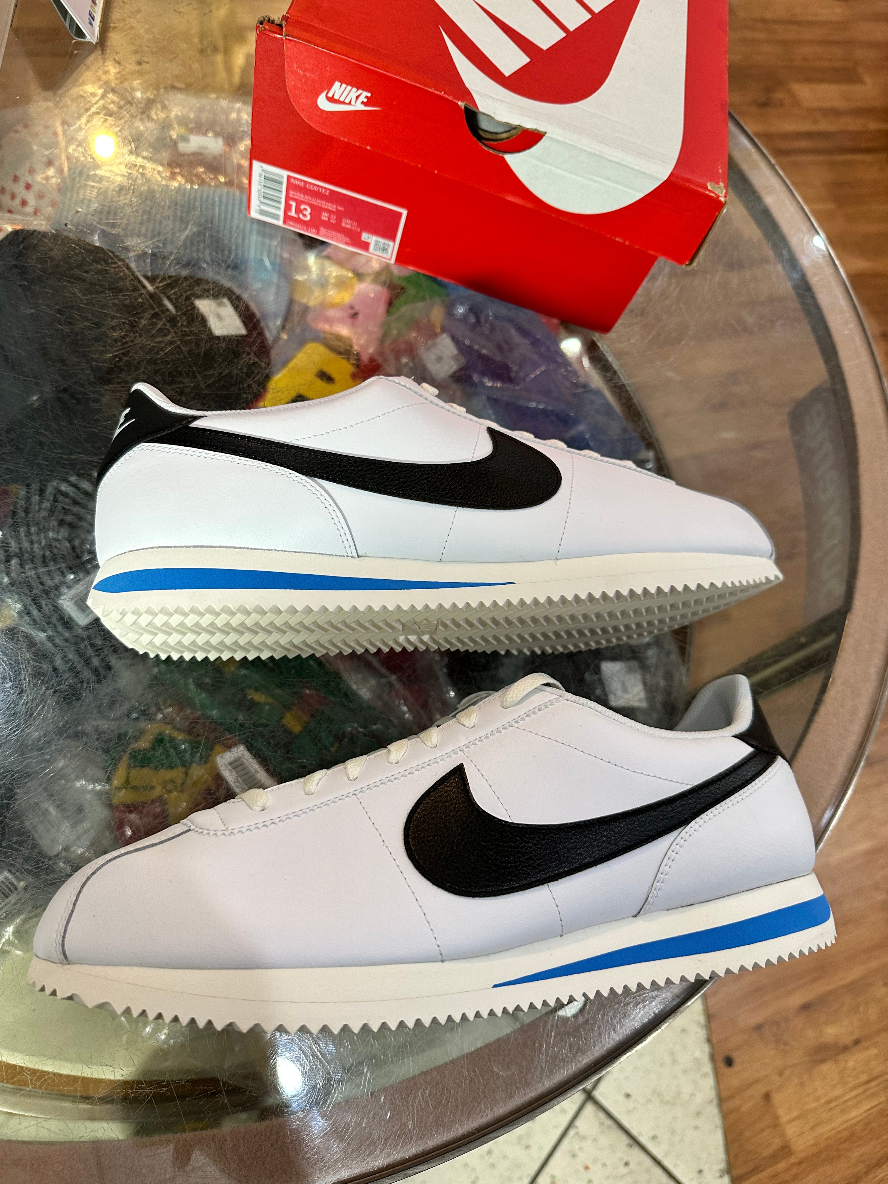 Brand new White Black Blue Nike Cortez Size 13