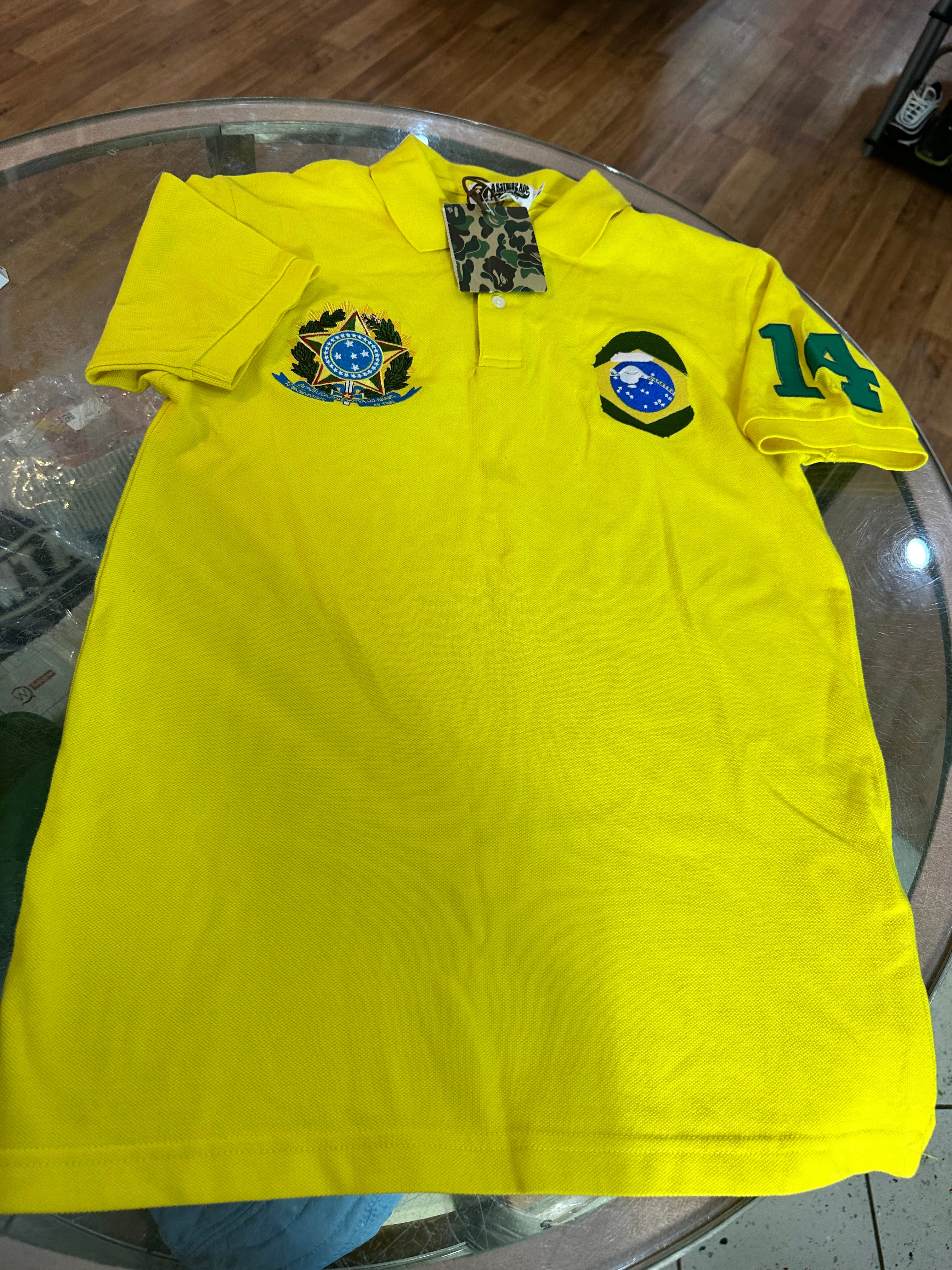 Brand new A Bathing Ape Brasil World Cup Polo Size Large
