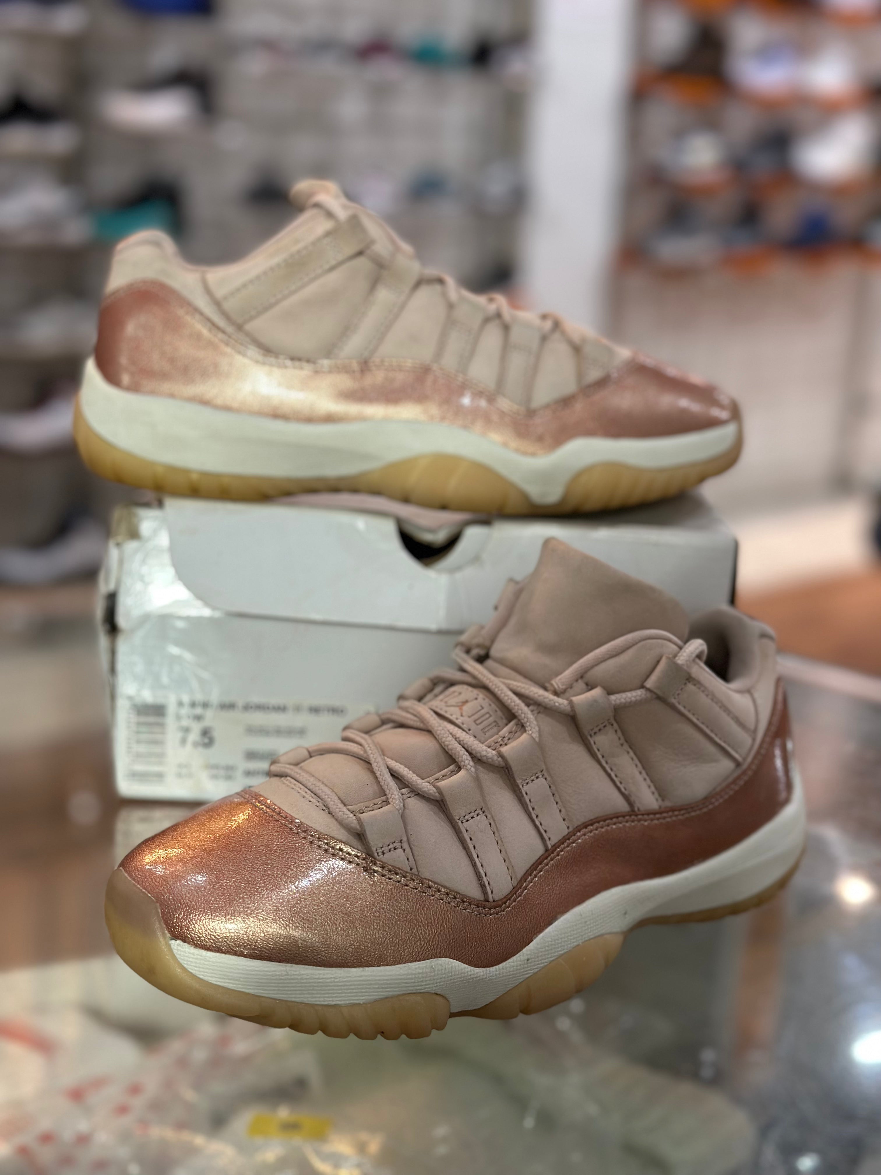 Rose Gold 11s size 6 (Boys) 7.5 (Girls)