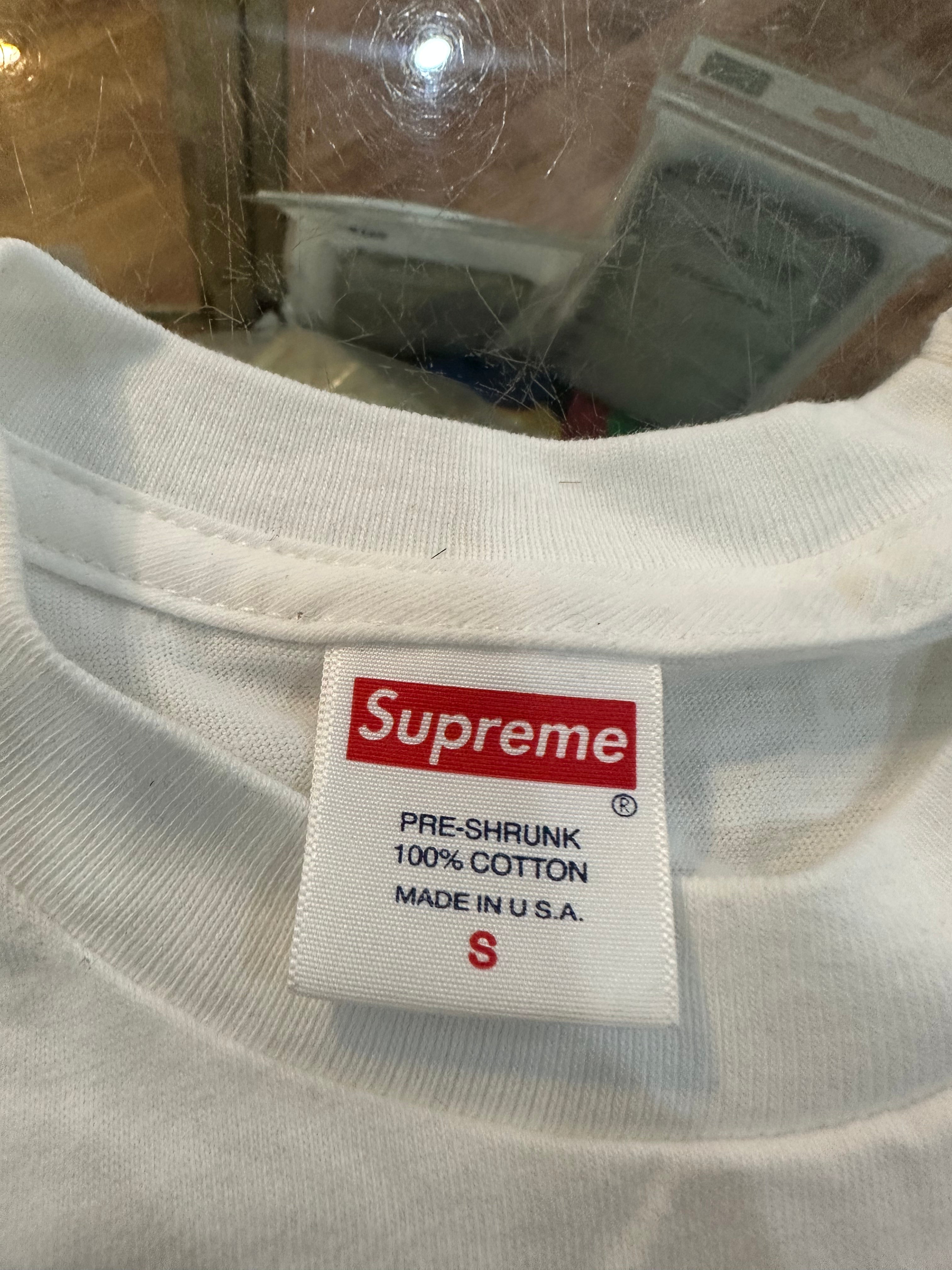 Brand new White Supreme Faces Long Sleeve Size Small