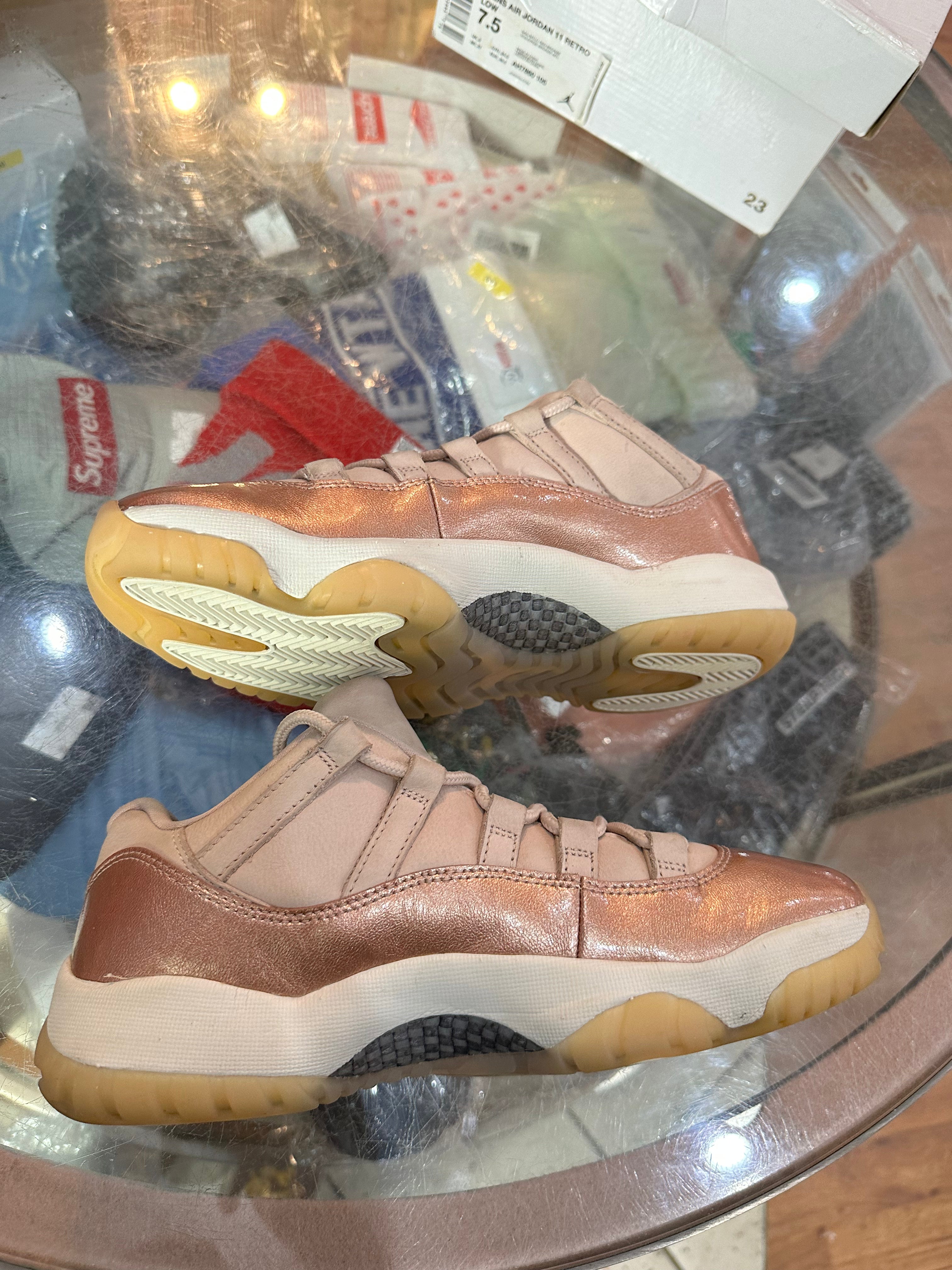 Rose Gold 11s size 6 (Boys) 7.5 (Girls)