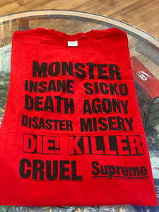 Brand new Red Supreme Monster Tee Size Xlarge