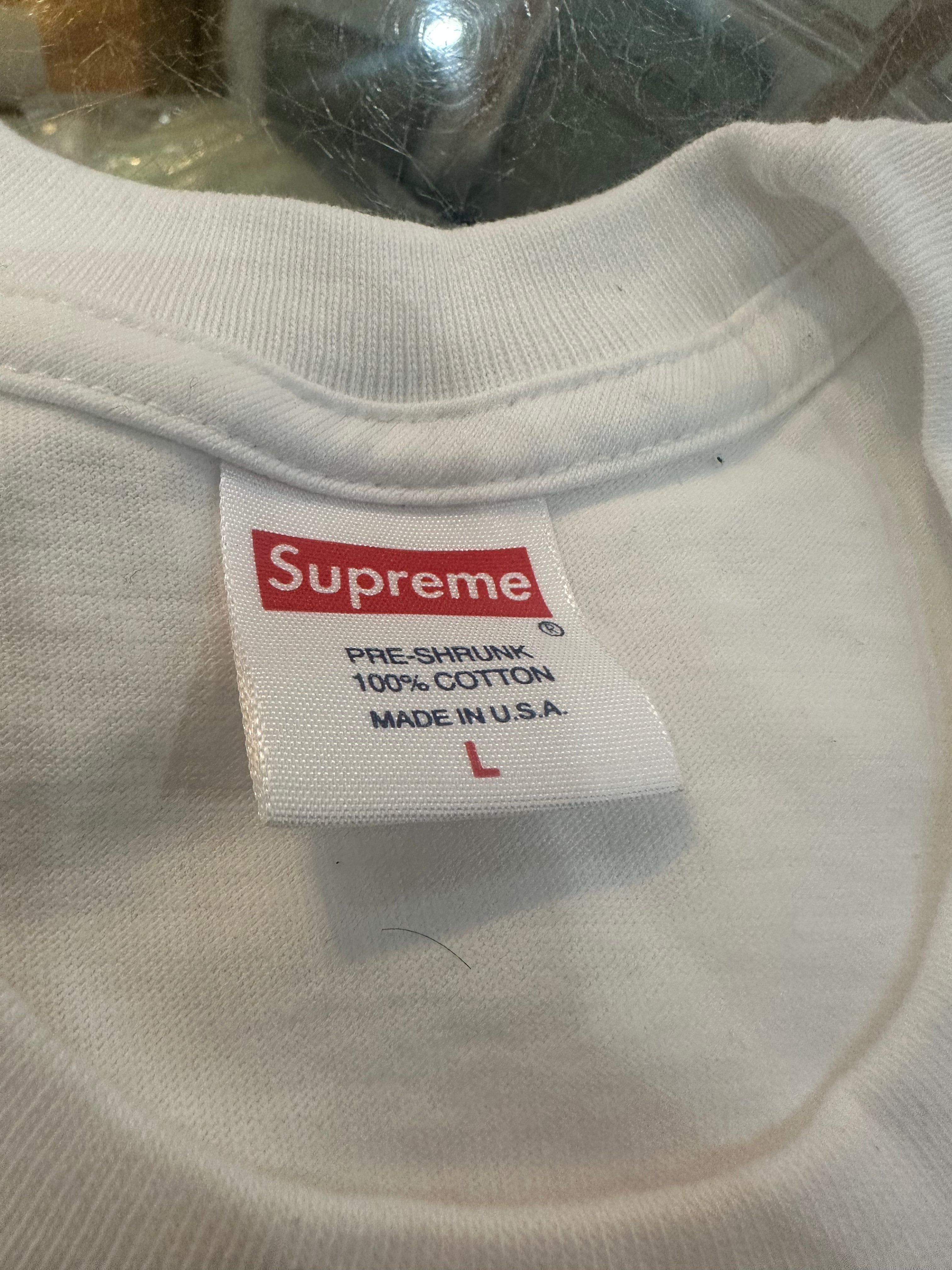 Brand new White Supreme Guts Tee Size Large