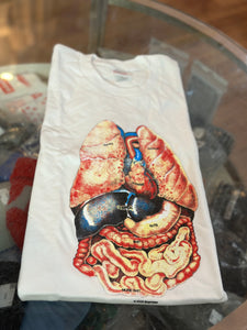 Brand new White Supreme Guts Tee Size Large
