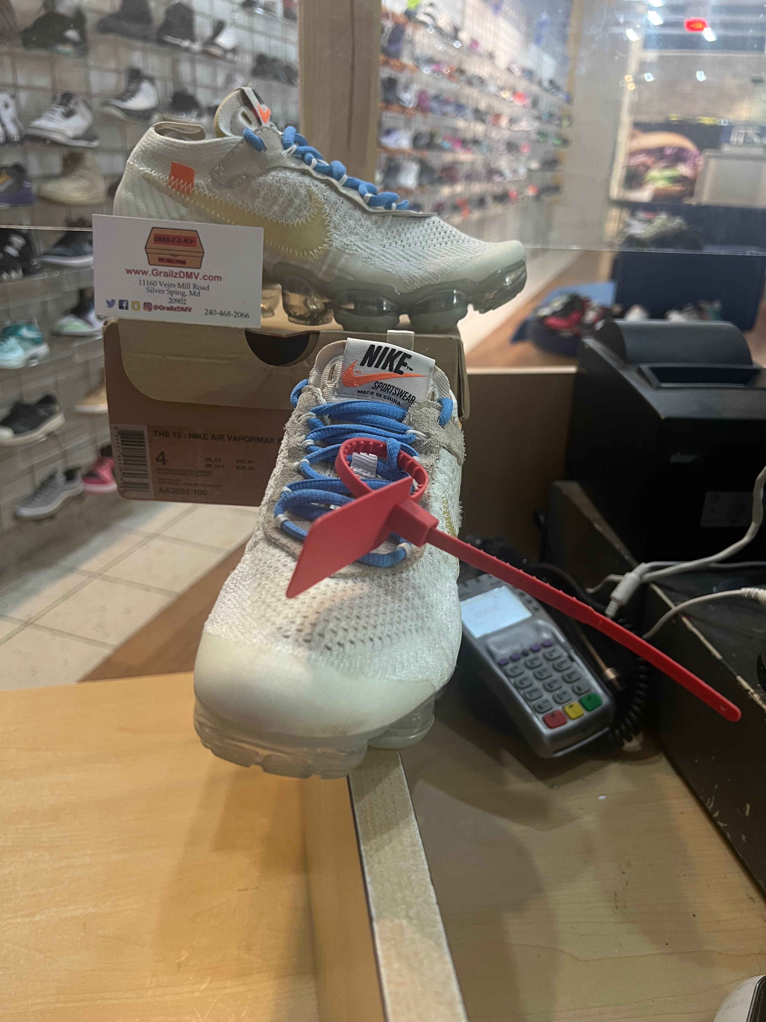 OFF White X Air Vapormax Part 2 Size 4 Grailz DMV