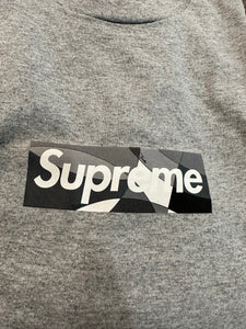 Brand new Heather Grey Supreme Emilio Pucci Box Logo Tee Size Large