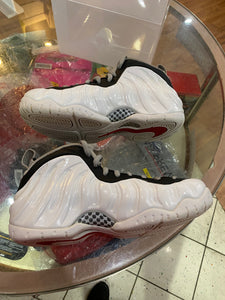 White Chrome Nike Foamposite size 8