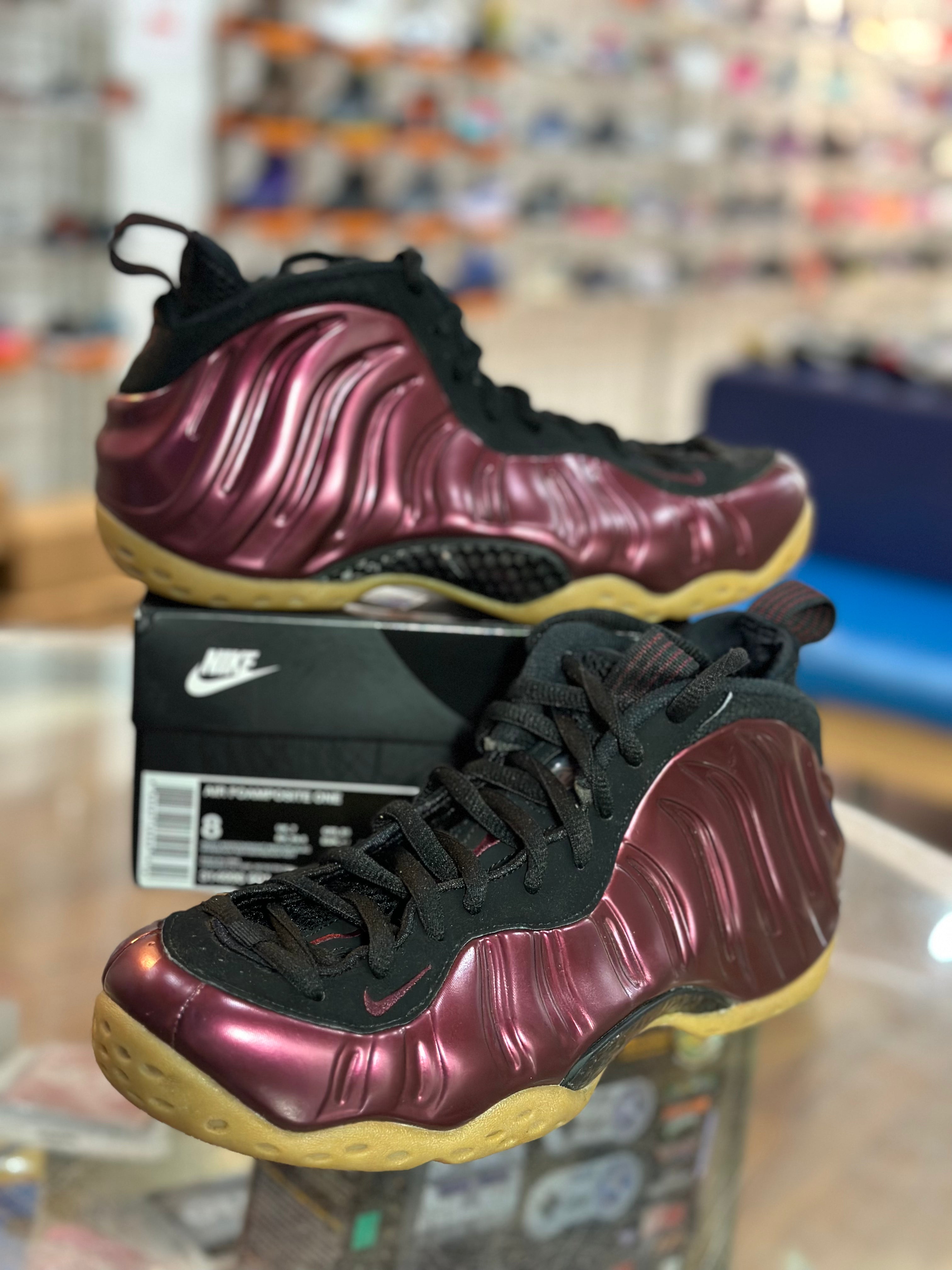 Maroon foamposite cheap
